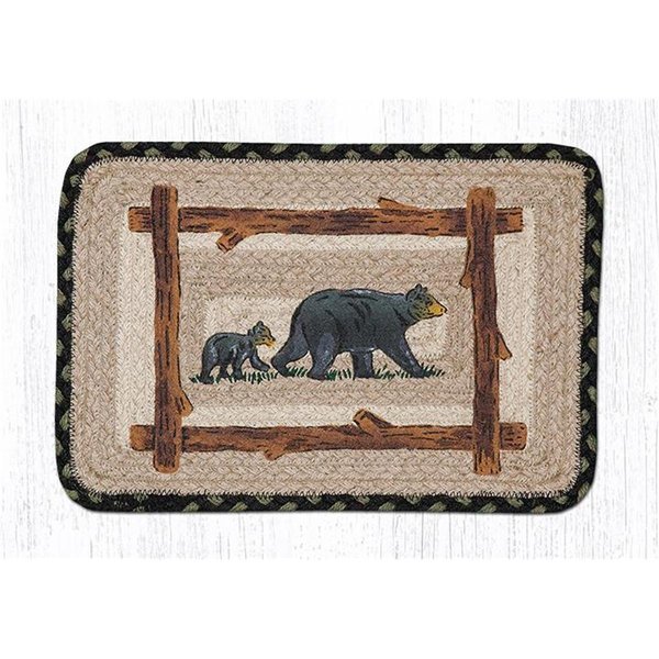 H2H 13 x 19 in. Mama & Baby Bear Oblong Table Accents Rug H22548616